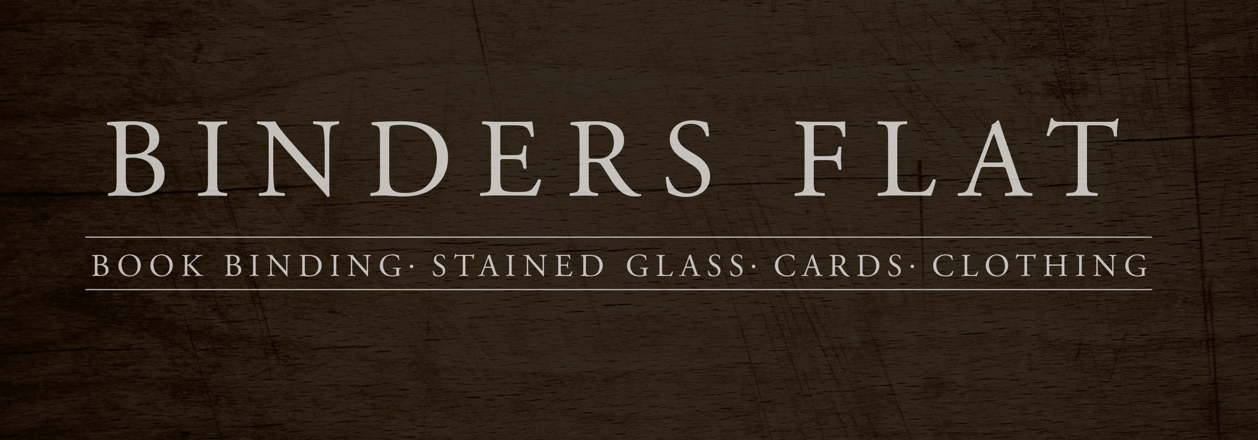 binders flat wood background logo